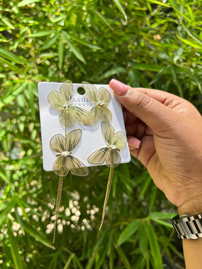 Butterfly Earrings - Delicate Silhouette Stud Earrings for Women | Bend the Trend