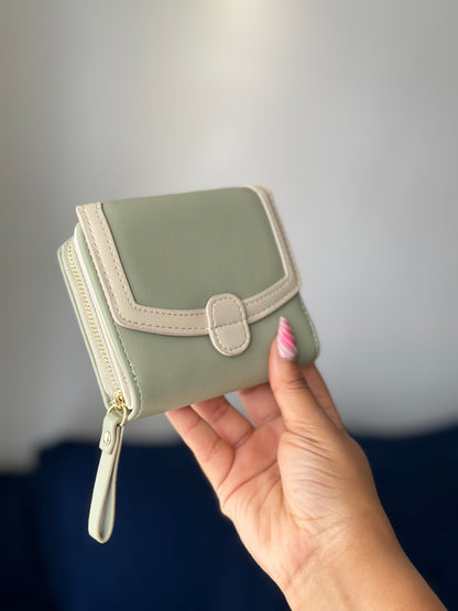 Women's Wallet - Compact Bifold Wallet with Zipper | Bend the Trend