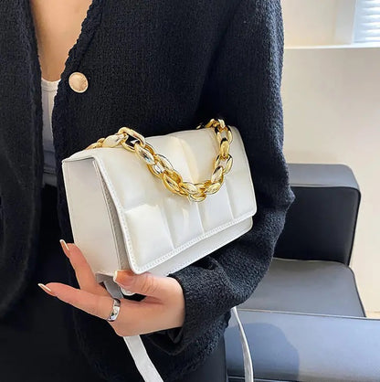 Women's Crossbody Bag - Square Embossed Flap Bag | Bend the Trend