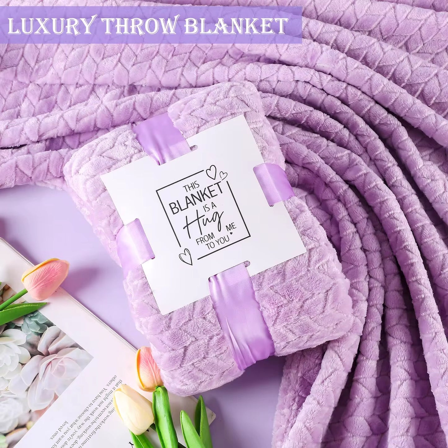 Luxury Self Care Gift Box with Heating Pad, Blanket, Candle & Spa Essentials | Perfect Birthday, Get Well Soon & Relaxation Gift