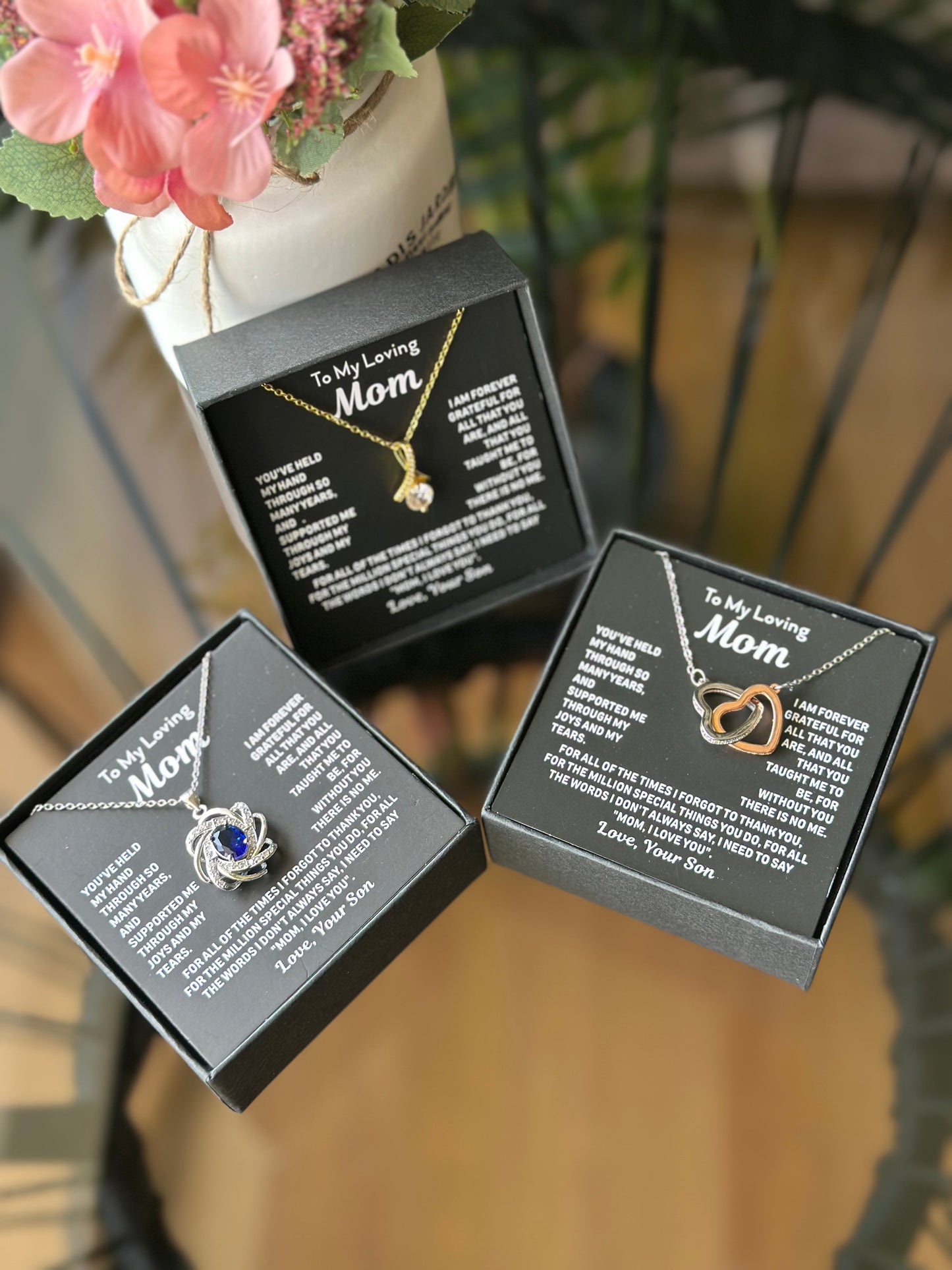 "Always Close to My Heart" Necklace Set,Gifts for mom mothers day Chain