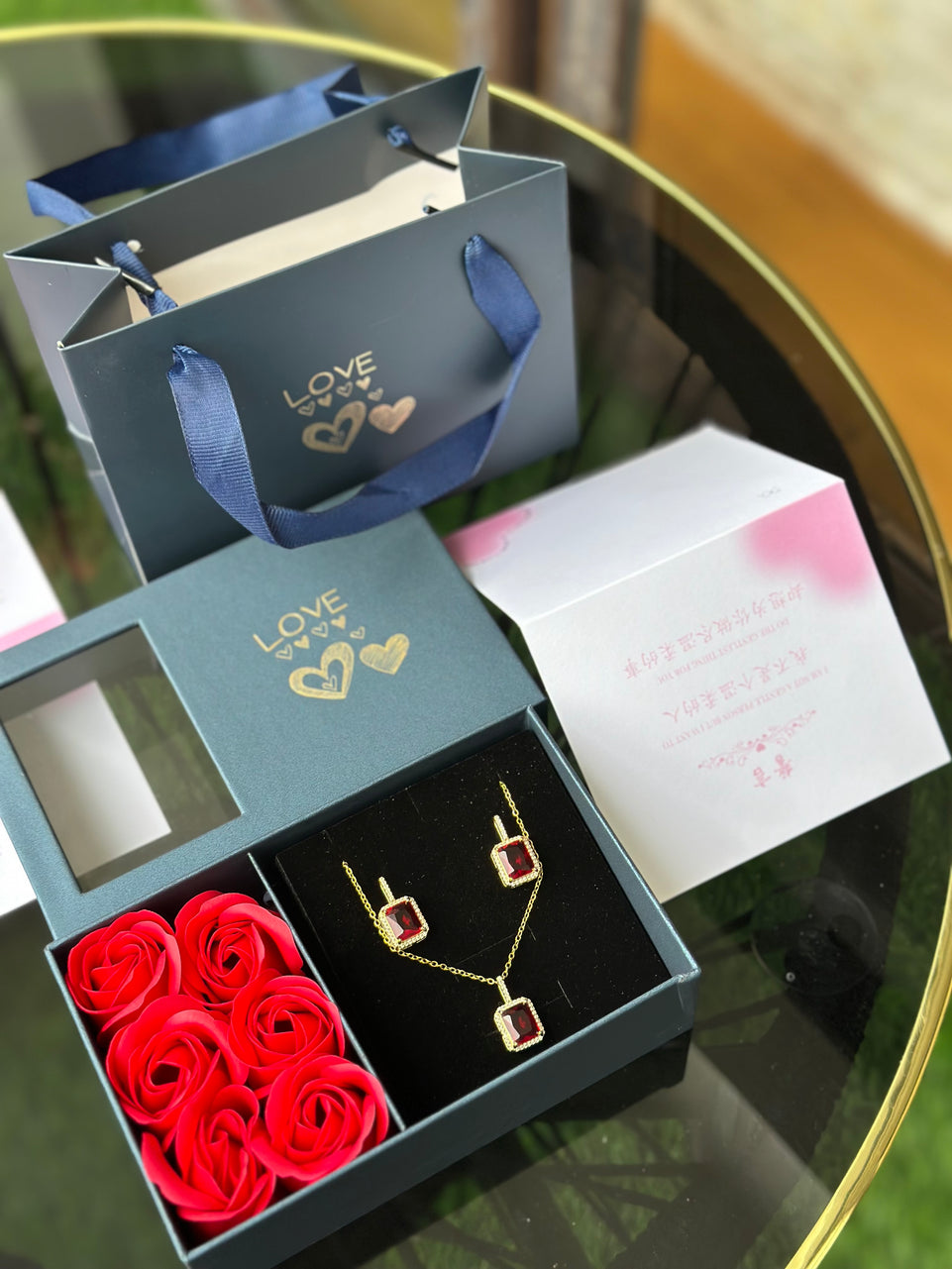 Perfect Gift for Women - Luxury Jewelry Gift Set with Flowers For Her | Bend the Trend