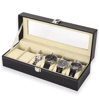 Watch Organizer 6 Slot , The Executive Time Vault,Small Medium