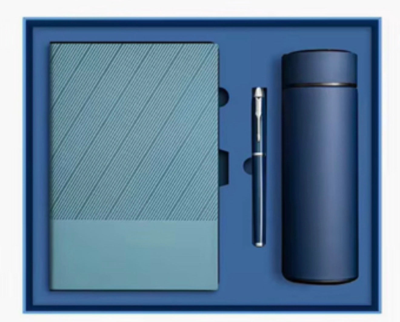 Executive Gift Set – Notebook, Pen & Insulate Travel Tumbler.