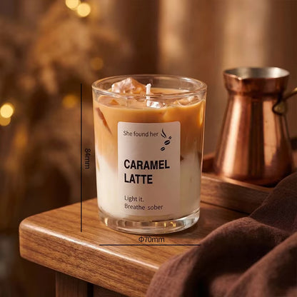Candles ,Latte-Inspired Scented Candles