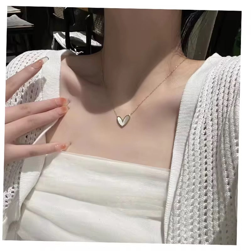 Luna Heart Pendant Necklace .Pendant