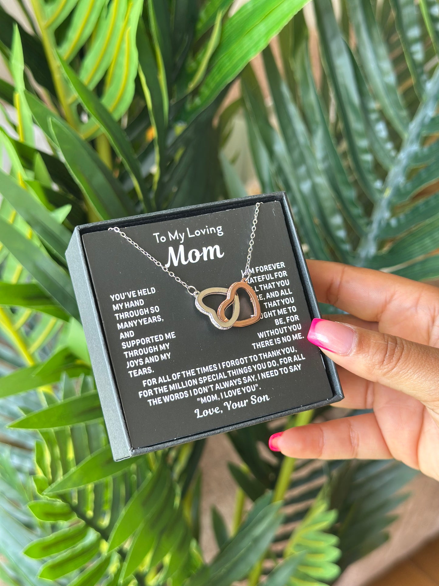 "Always Close to My Heart" Necklace Set,Gifts for mom mothers day Chain