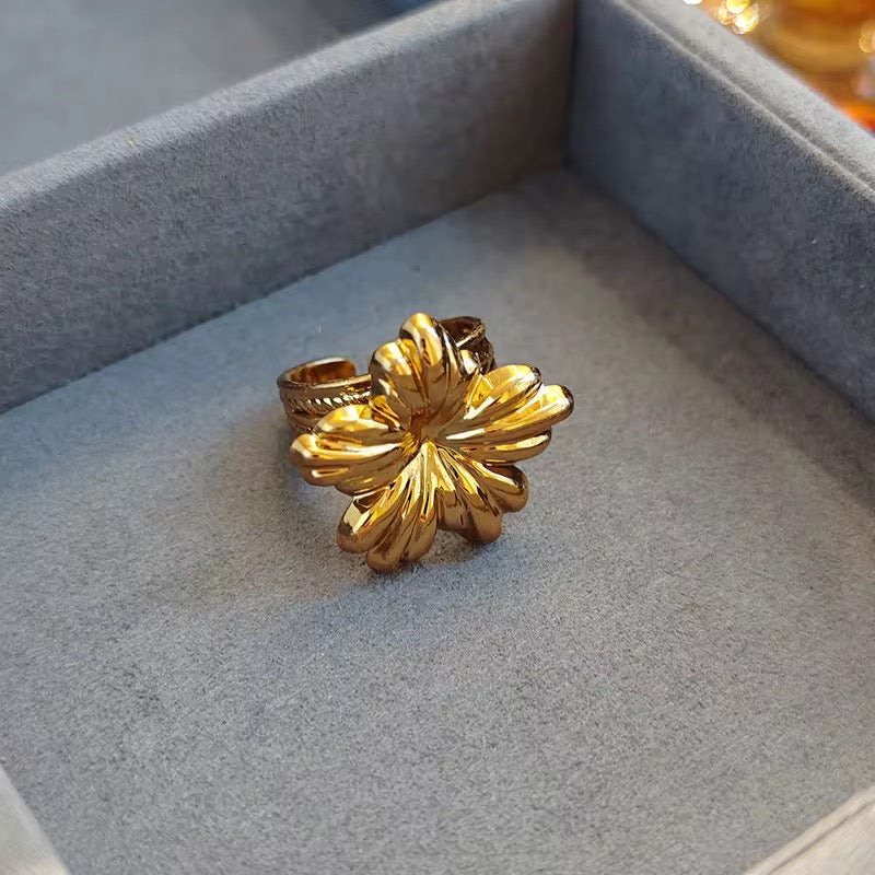 Rings for Women - Gold Stainless Steel Butterfly & Floral Rings | Bend the Trend