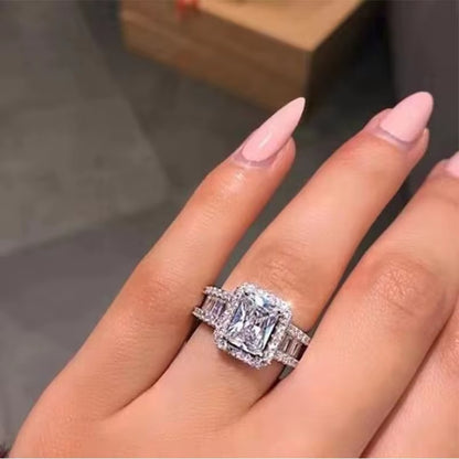 Stainless Steel Rings Rhinestnone