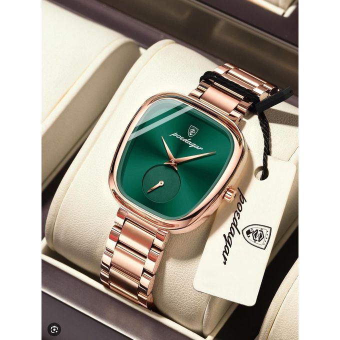 Poedgar  watch, Poedagar Elegant Ladies Watch – Rose Gold, Maroon, Green & Blue | Gift for Her