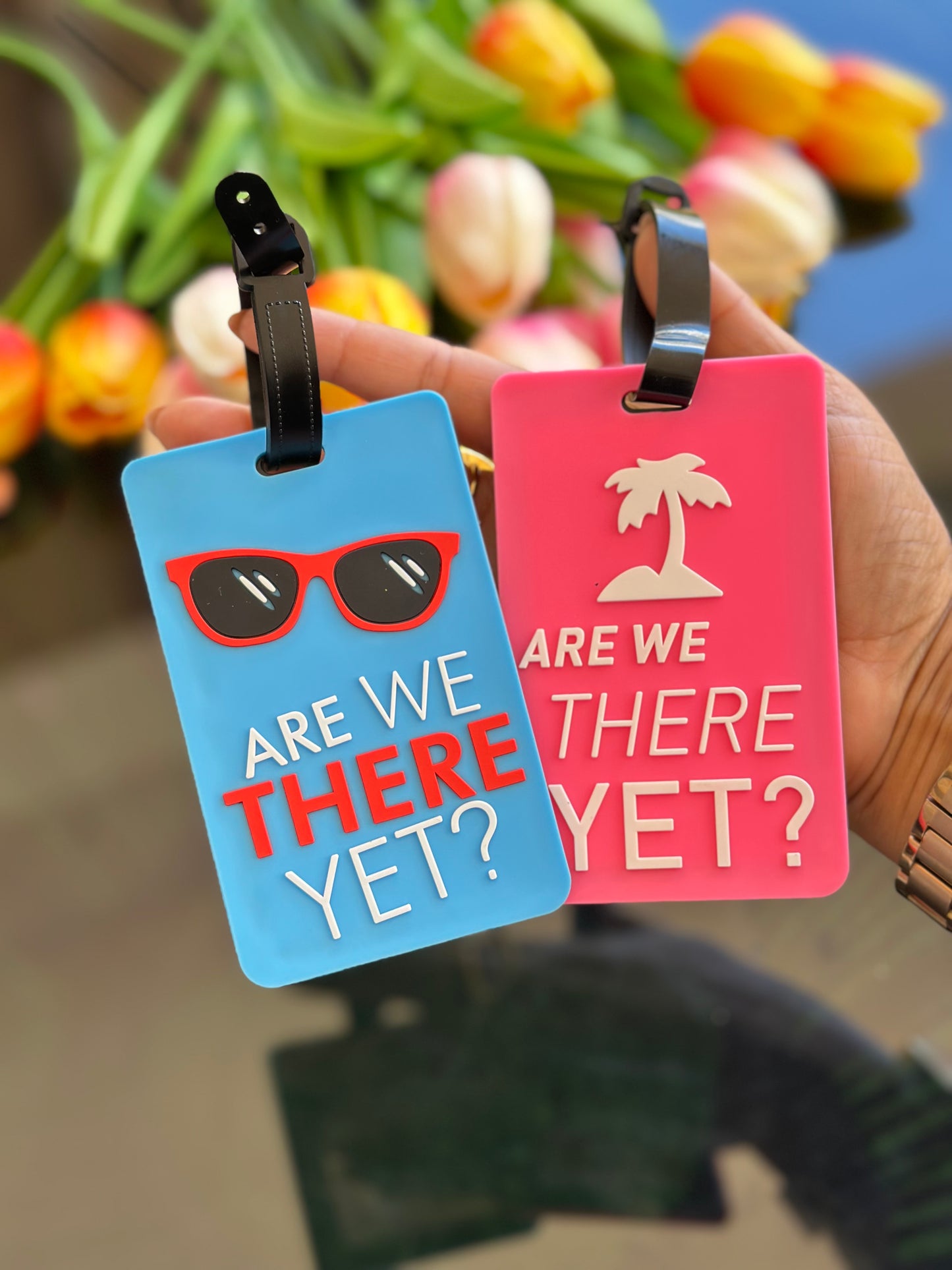 Luggage tag Are we there yet