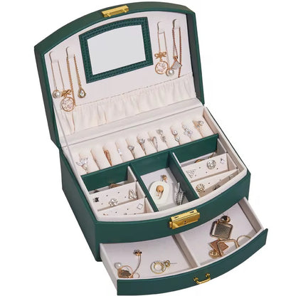 Jewelry Box - Blush Pink Jewelry Organizer with Mirror | Bend the Trend