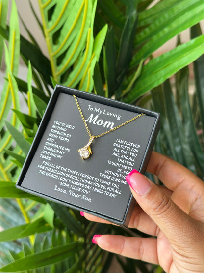 "Always Close to My Heart" Necklace Set,Gifts for mom mothers day Chain