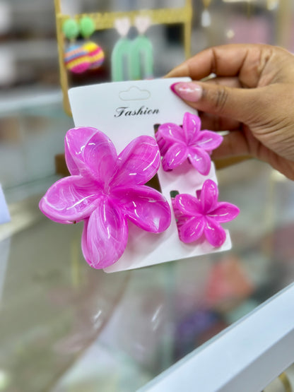 Hair Clip Set - Flower Design Hair Claw Clips | Bend the Trend Moana Hair clip