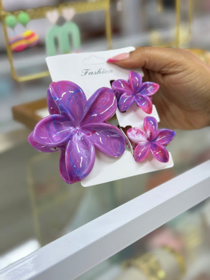 Hair Clip Set - Flower Design Hair Claw Clips | Bend the Trend Moana Hair clip