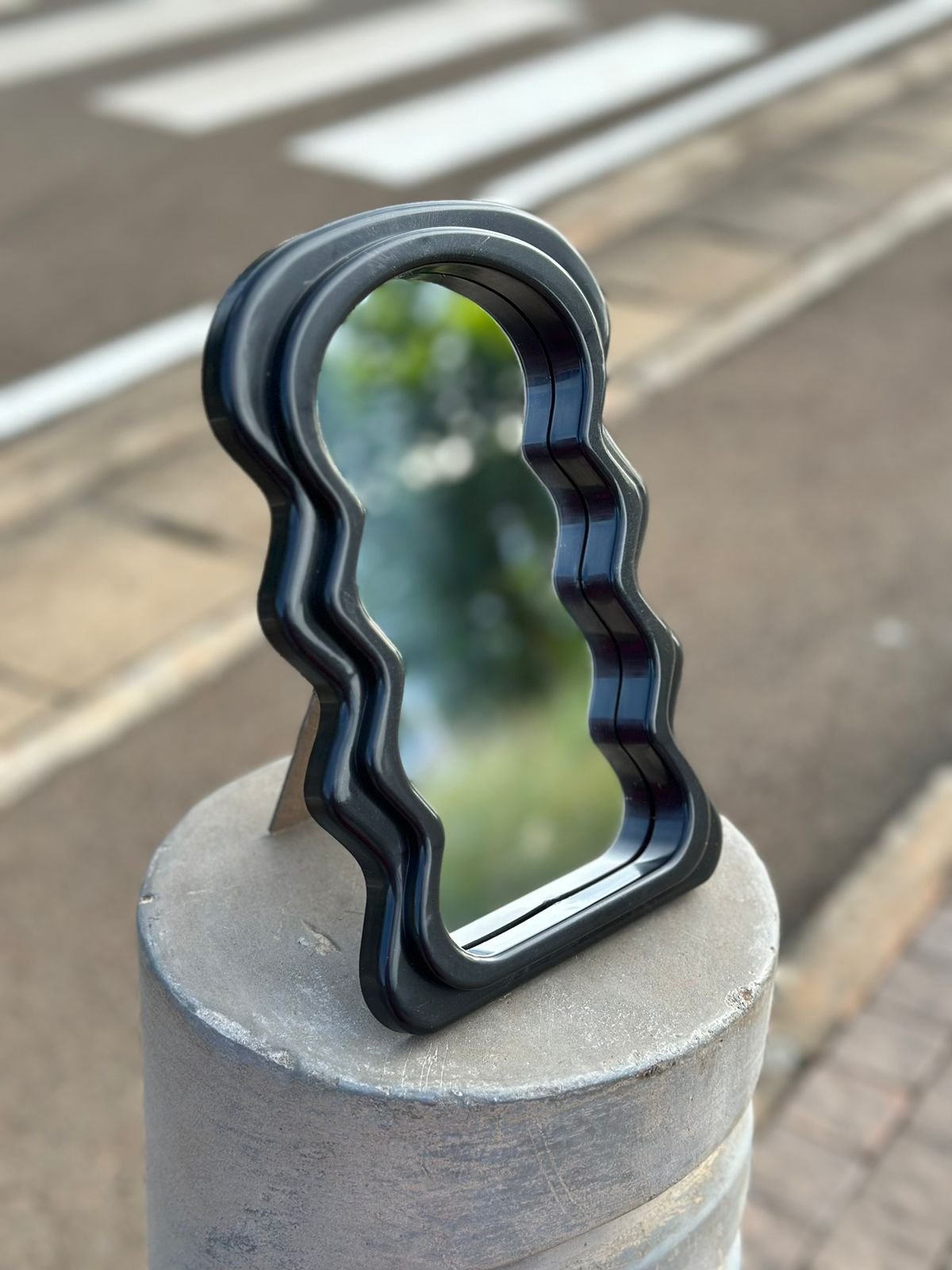Desktop Mirror - Wavy Accent Mirror | Bend the Trend