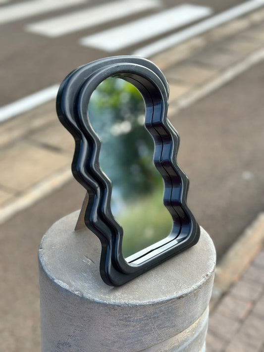 Desktop Mirror - Wavy Accent Mirror | Bend the Trend