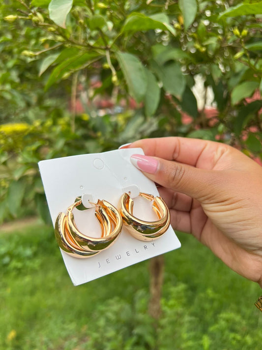 Double Loop Earrings - Minimalist Hoop Earrings for Women | Bend the Trend