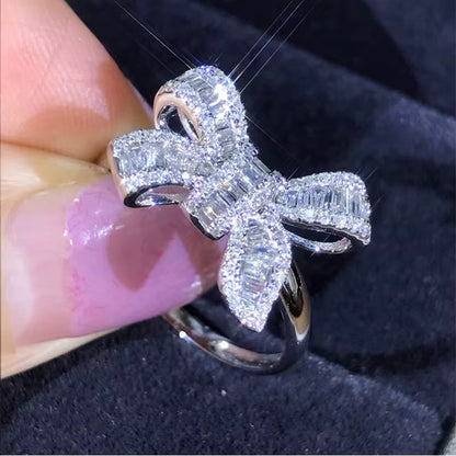 Stainless Steel Rings Rhinestnone
