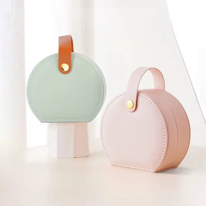 Travel Jewelry Case - Round Leather Jewelry Organizer | Bend the Trend