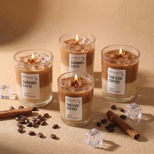 Candles ,Latte-Inspired Scented Candles