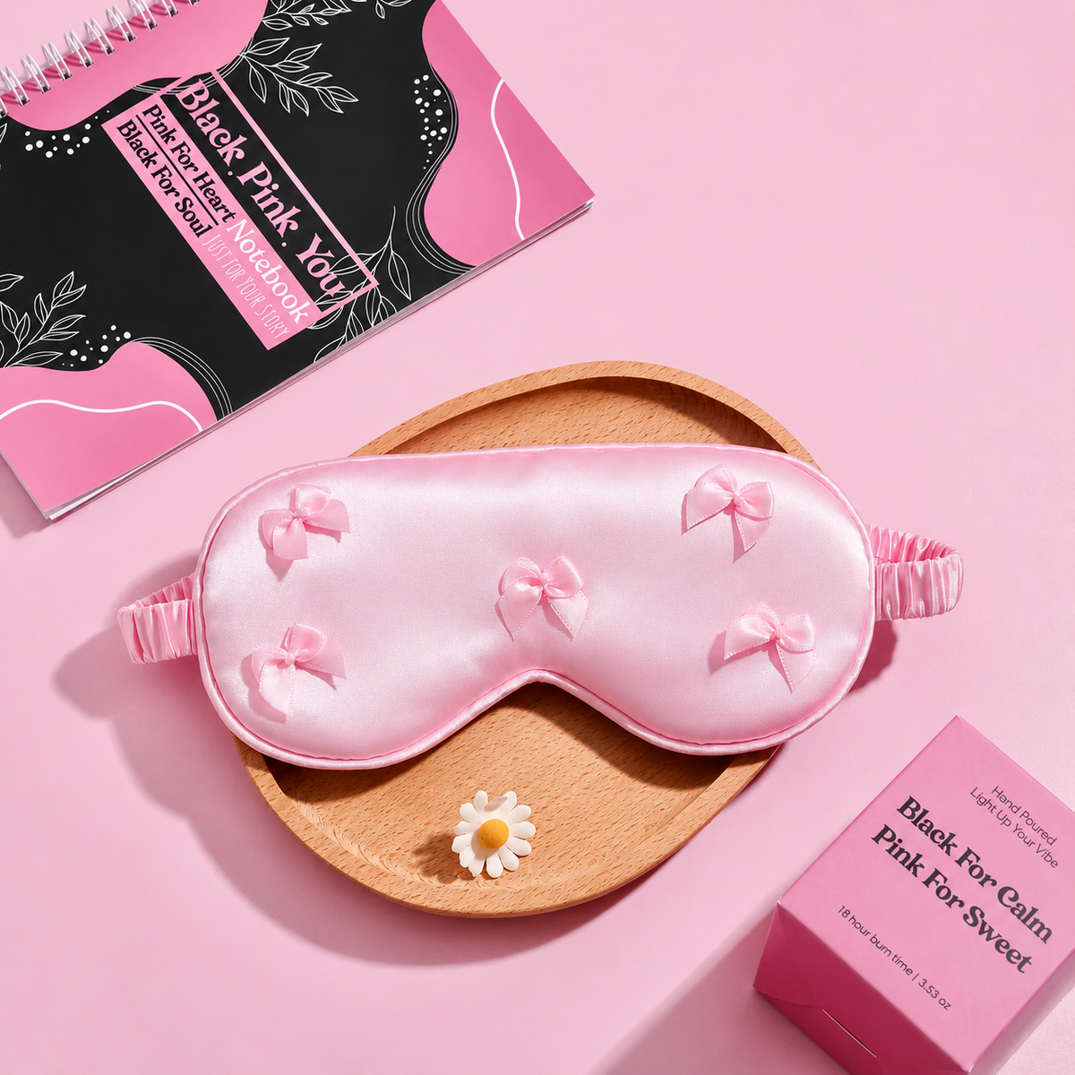 Pink Princess ,Luxury Self-Care Gift Box for Women – Pink Gift Hamper with 40oz Tumbler, Scented Candle, Notebook, Sleep Mask & Spa Accessories,Gift set ,Gift Package,Birthday Anniversary,Graduation gift