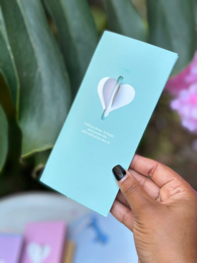 Greeting Card - 3D Foldable Heart Bloom Card | Bend the Trend
