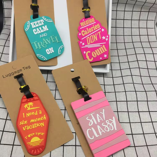 Luggage Tags travel Accessories Quirky Funny,Calories,Classy