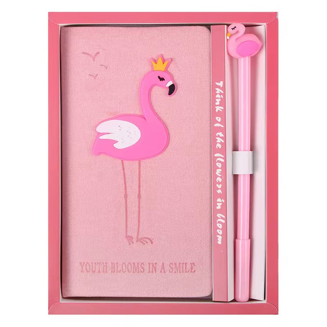 Women's Notebook Gift Set - Pink Flamingo Journal and Pen Set | Bend the Trend