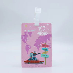 Luggage tag I love Travel,Passport luggage tag Travel accessories