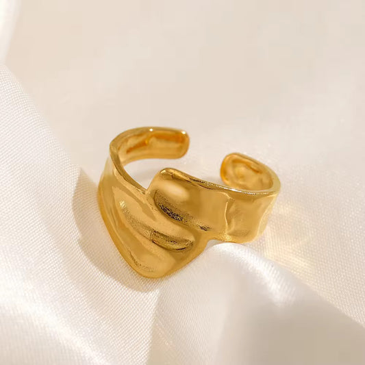 Ring stainless Steel Non fade irregular Shape
