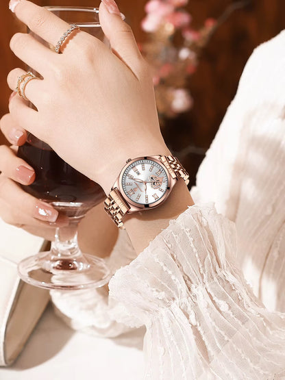 Pocdagar Luxe Heart Crystal Women’s Watch