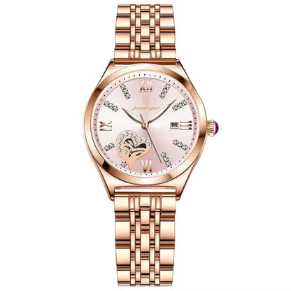 Pocdagar Luxe Heart Crystal Women’s Watch