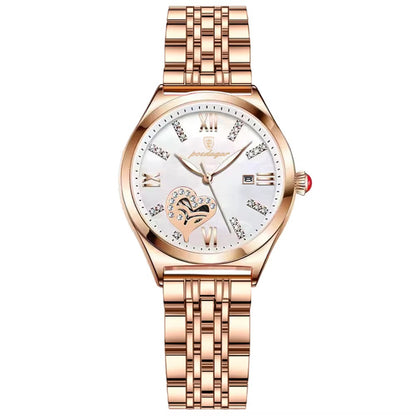 Pocdagar Luxe Heart Crystal Women’s Watch