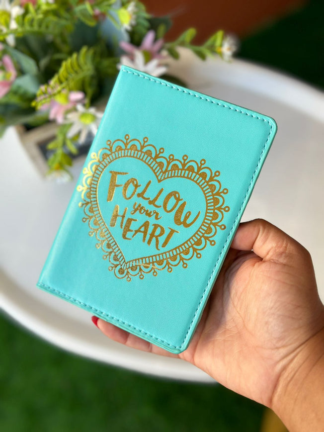 Passport Cover - Follow Your Heart Design Passport Holder | Bend the Trend