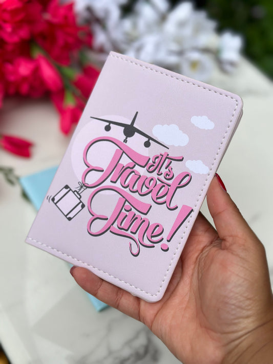 Passport Cover - "It's Travel Time" Travel Wallet | Bend the Trend