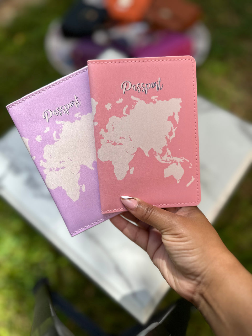 Passport Cover world map - PU Leather Travel Holder | Bend the Trend