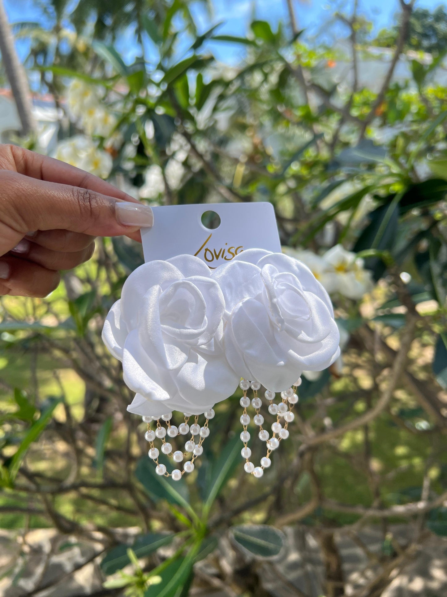 Statement Earrings - Floral Pearl Drop Earrings for Women | Bend the Trend