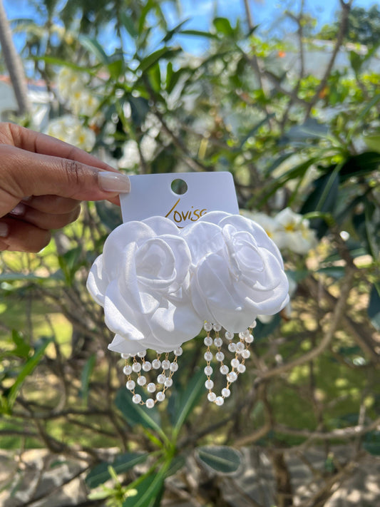 Statement Earrings - Floral Pearl Drop Earrings for Women | Bend the Trend