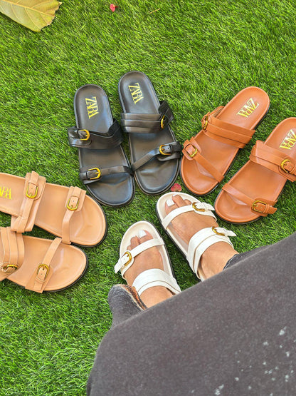 Strappy Sandals - Leather Zara Nouveau Women's Sandals | Bend the Trend
