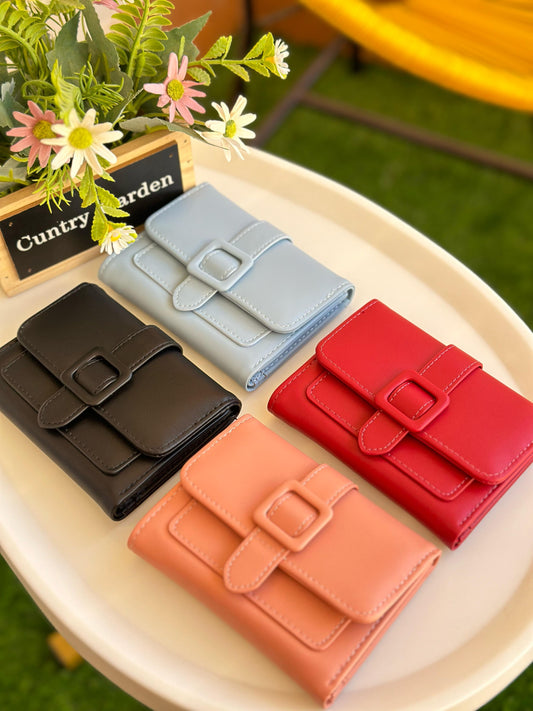 Belted Elegance women's wallet