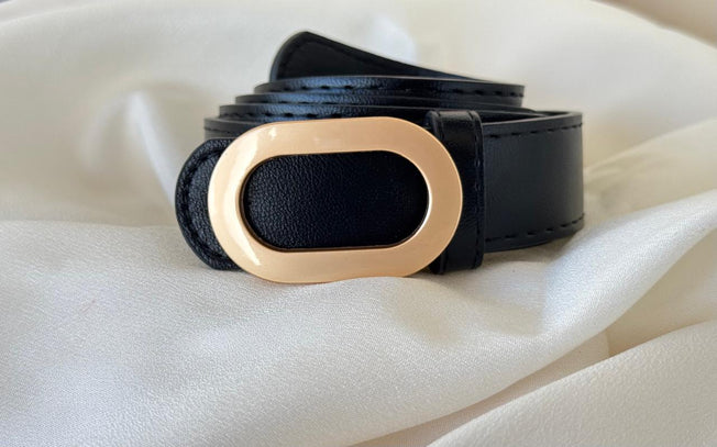 Women's Belt - Luxe Nior Gold Buckle Belt | Bend the Trend