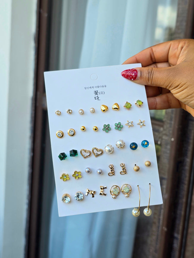 Earring Set 20 piece Earring Set