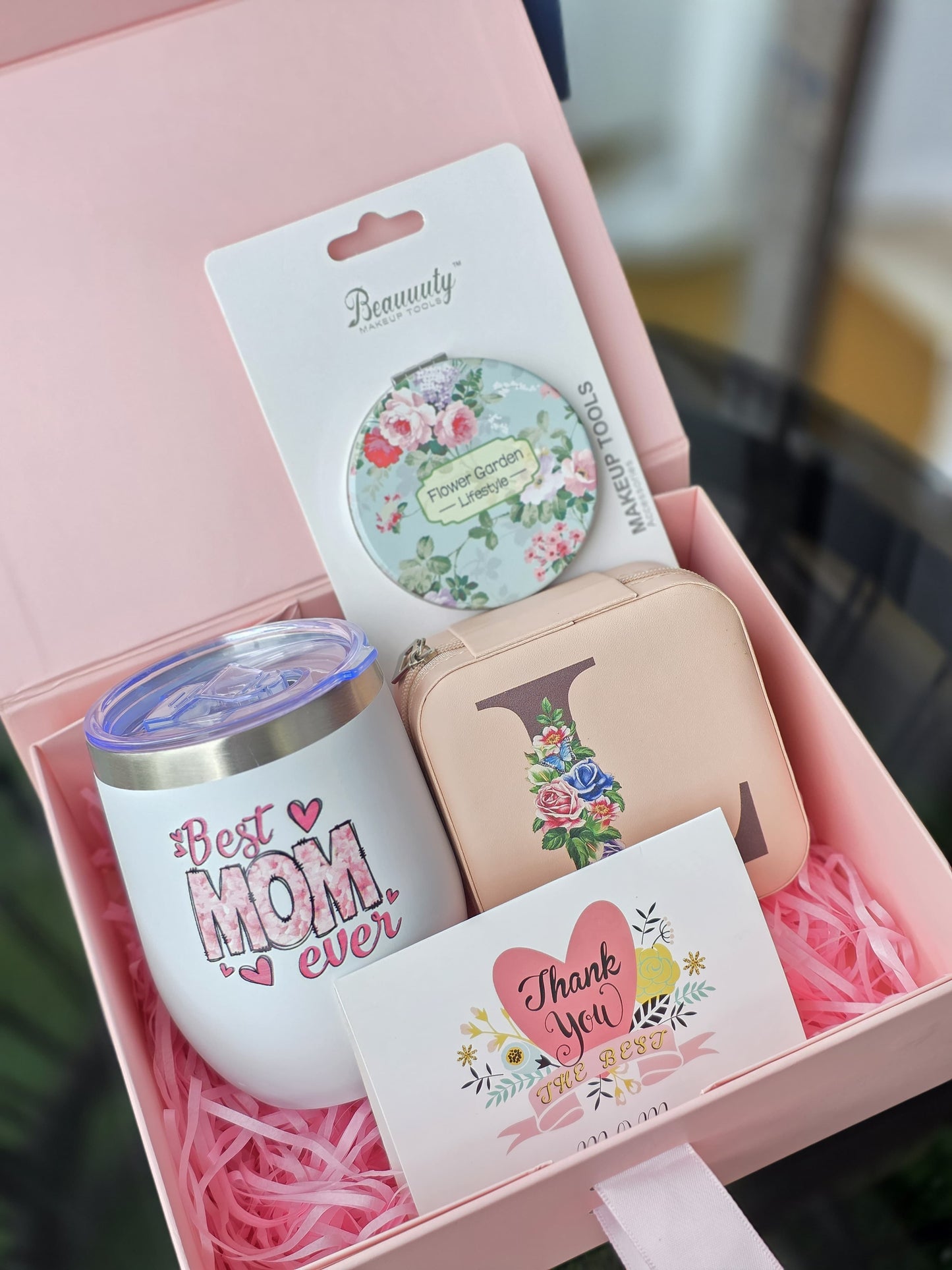 Mothers Day Gift Package,Pocket Mirror ,Tumbler,Gift card ,Jewelry organizer. Birthday Mom,Mom's,Mama