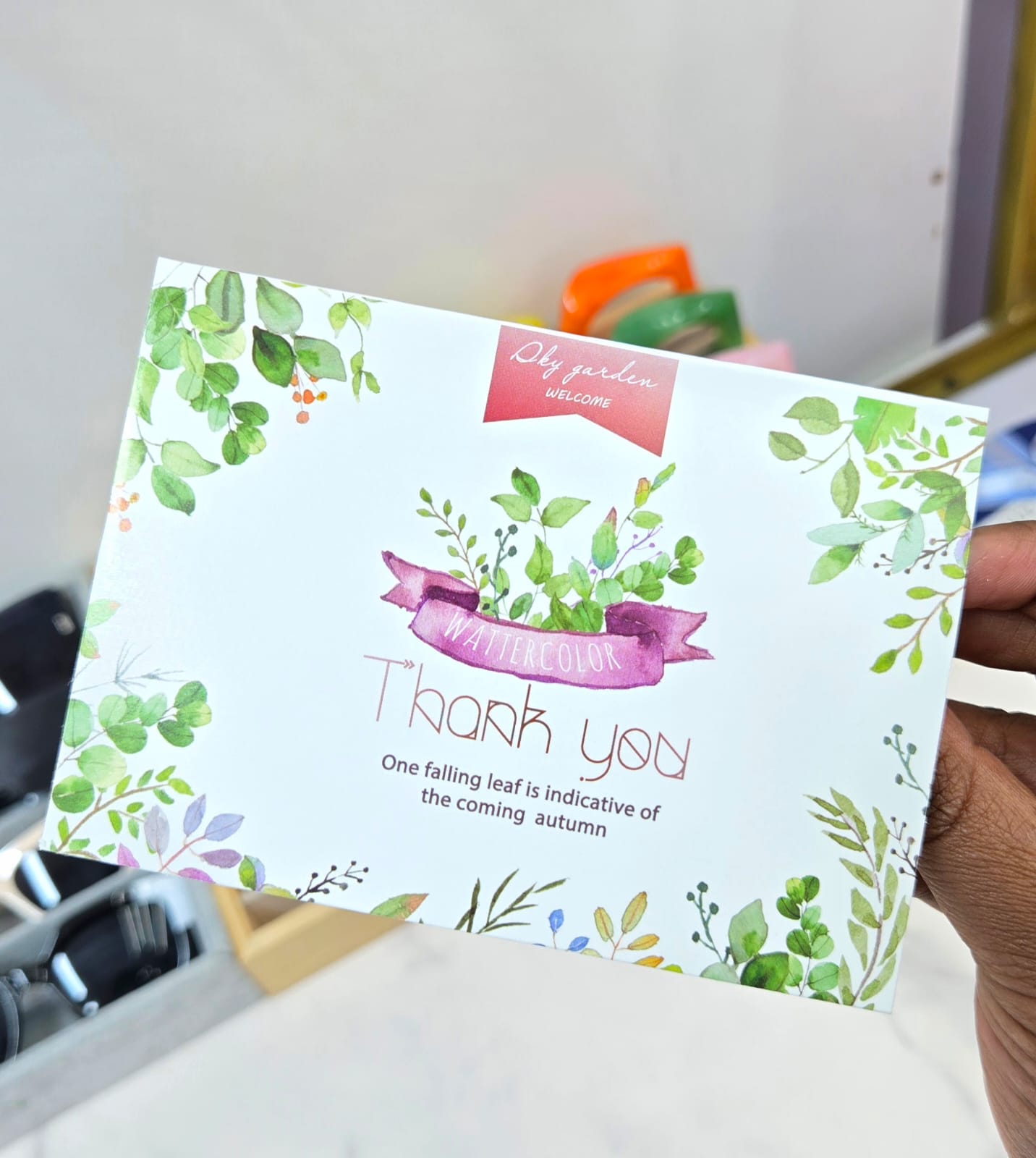 Thank you card
