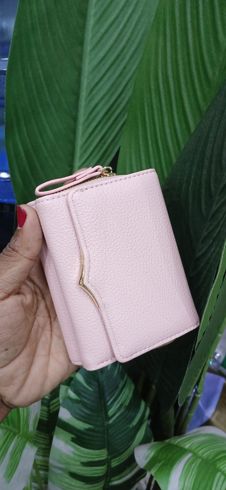 Women's Wallet - Compact V-Shape Faux Leather Wallet | Bend the Trend