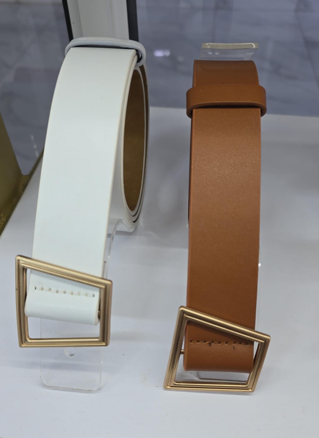 Belt  square triangle buckle