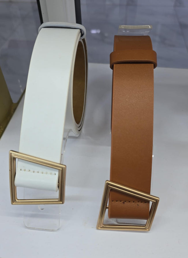 Belt  square triangle buckle