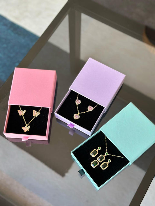 Jewelry Sets ,Necklace ,Chain,Earrings Gift set chain and earrings Stainless steel Hypoallergenic