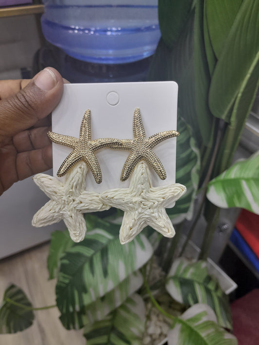 Earring star fish design